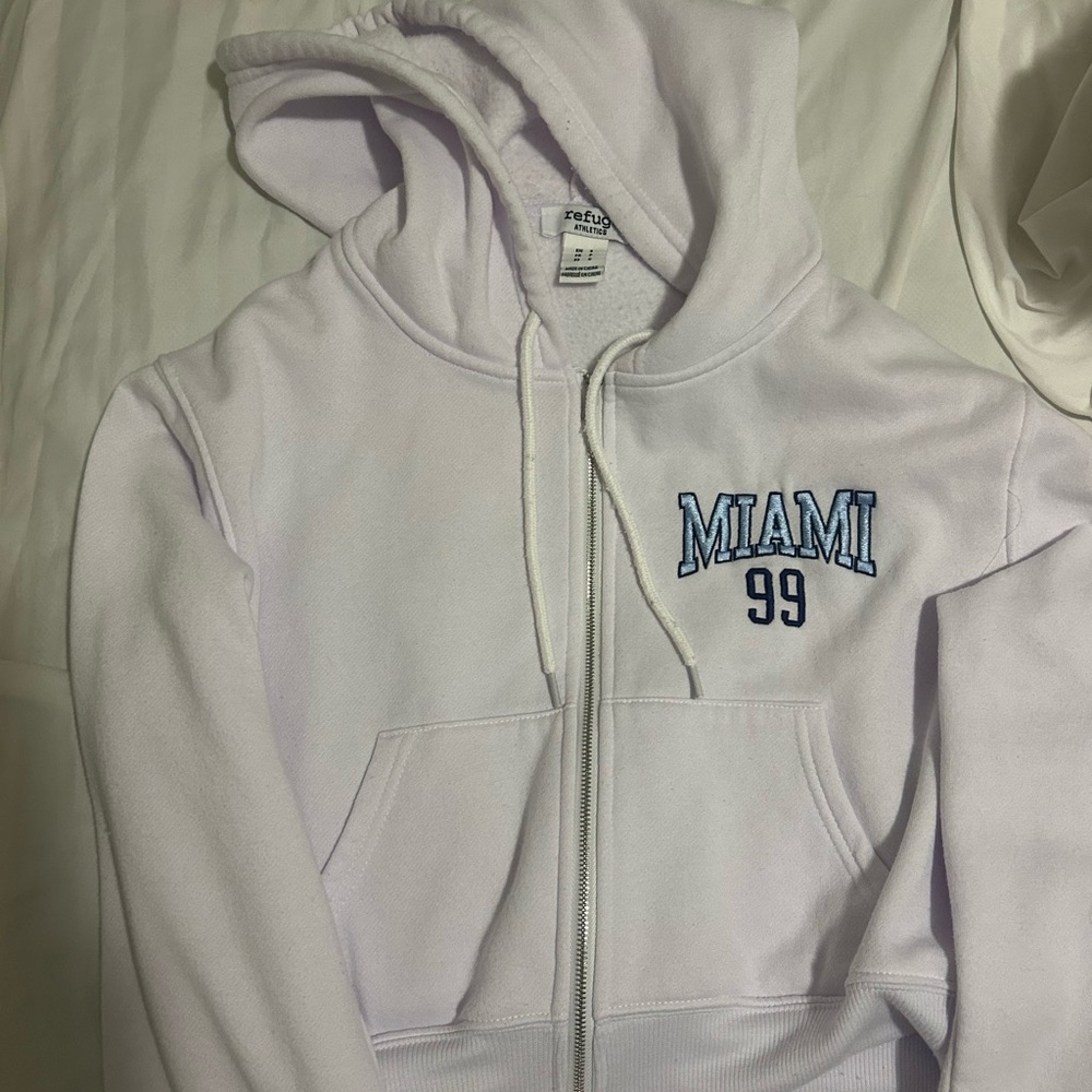 Refuge White Miami Hoodie